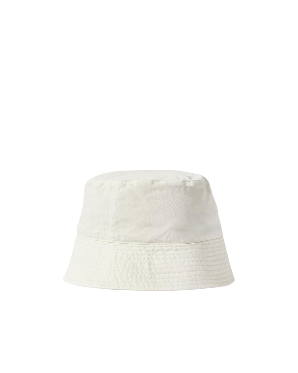 Auralee White Cotton Bucket Hat for men