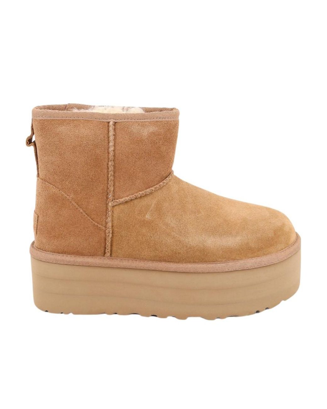 Ugg Brown Classic Mini Platform Ankle Boots