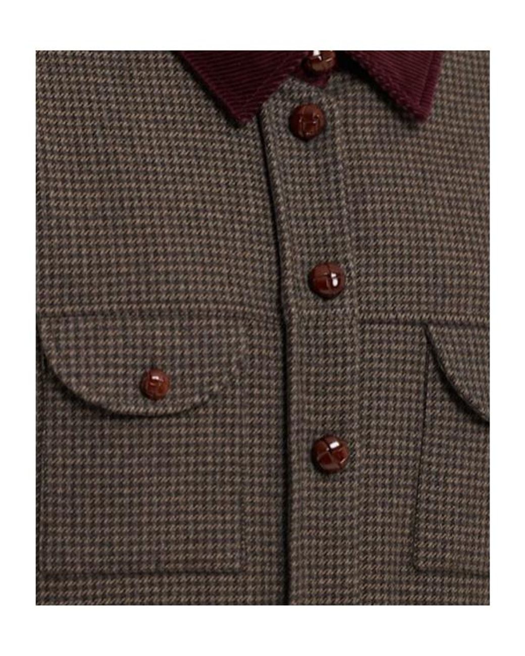 Blazé Milano Brown Buttoned Wool Blend Jacket