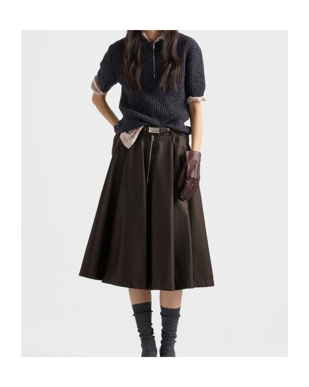 Prada Black Re-Nylon Skirt