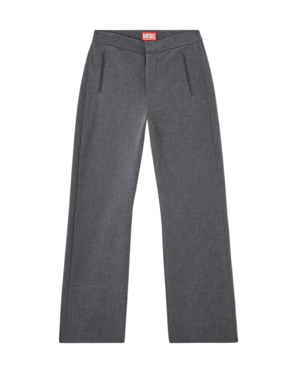 DIESEL Gray P-Romise-S1 Tailored Pants