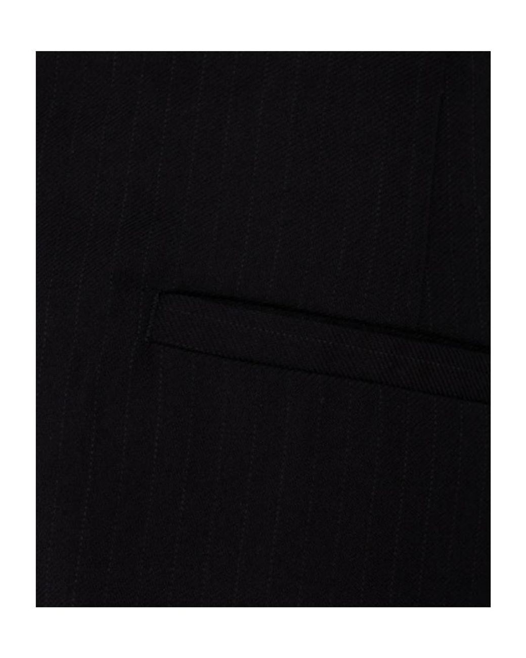 Dries Van Noten Black Belted Light Wool Shorts for men