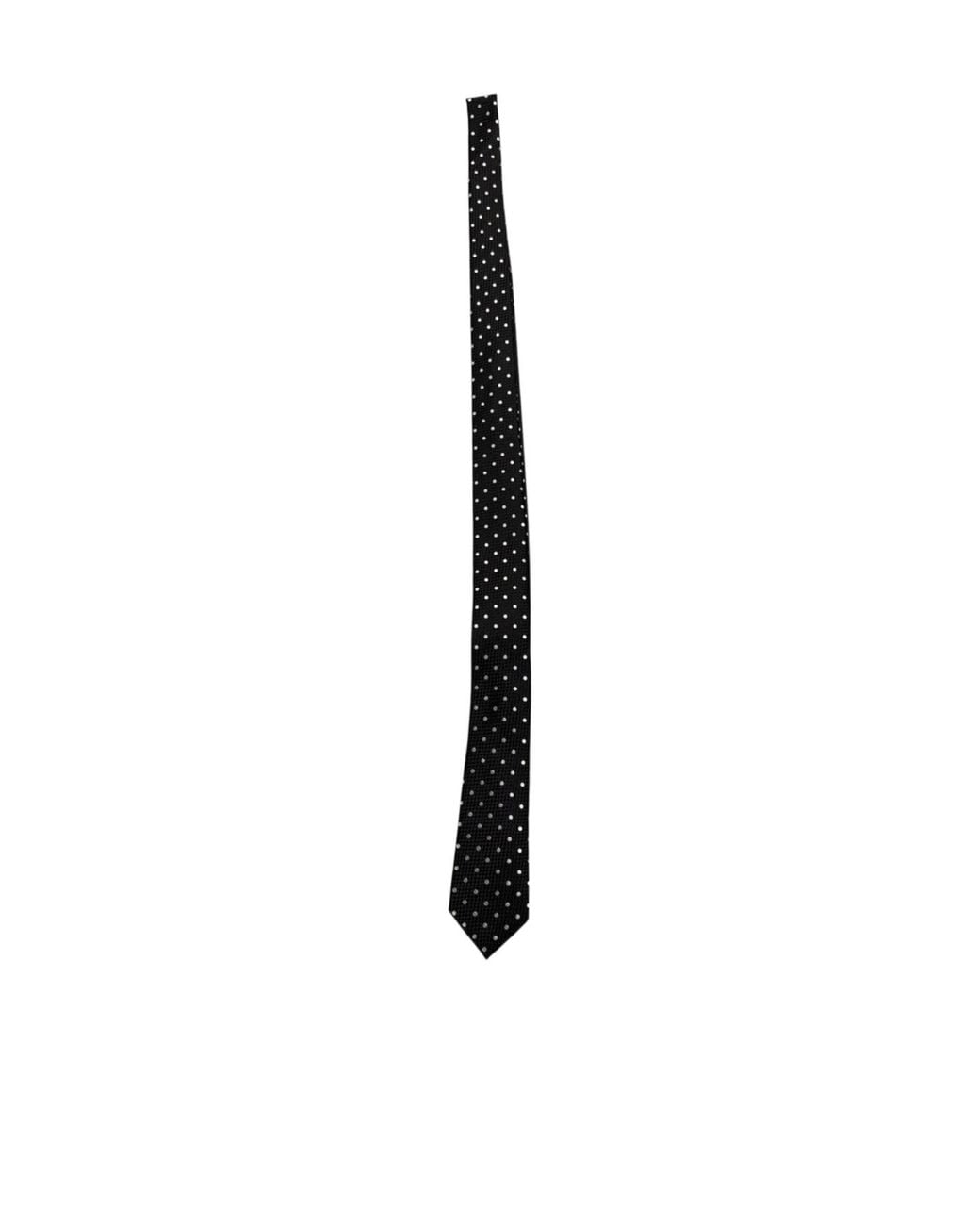 Tom Ford White Polka Dot Pattern Tie for men