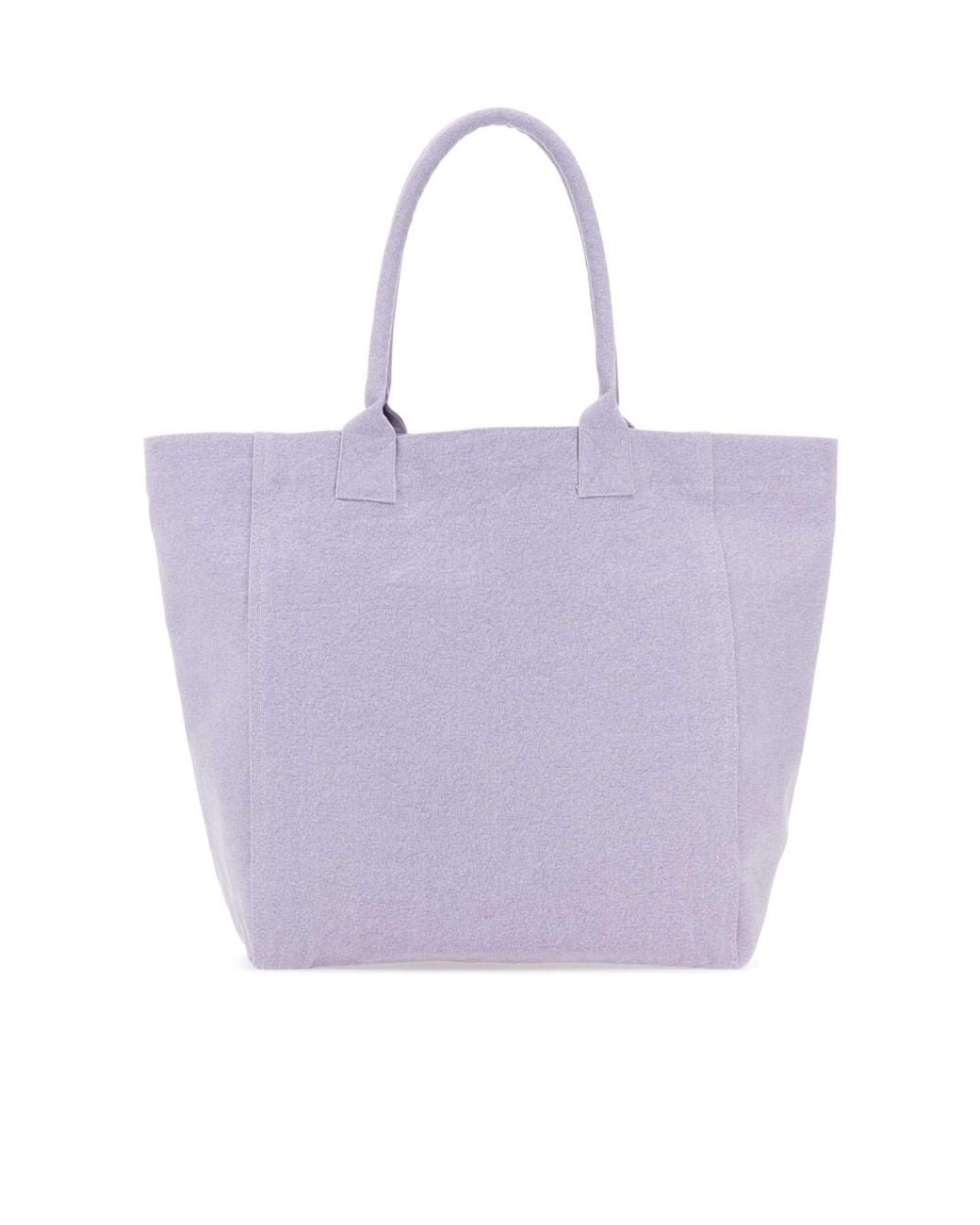 Isabel Marant Purple Yenky Logo Embroidered Tote Bag