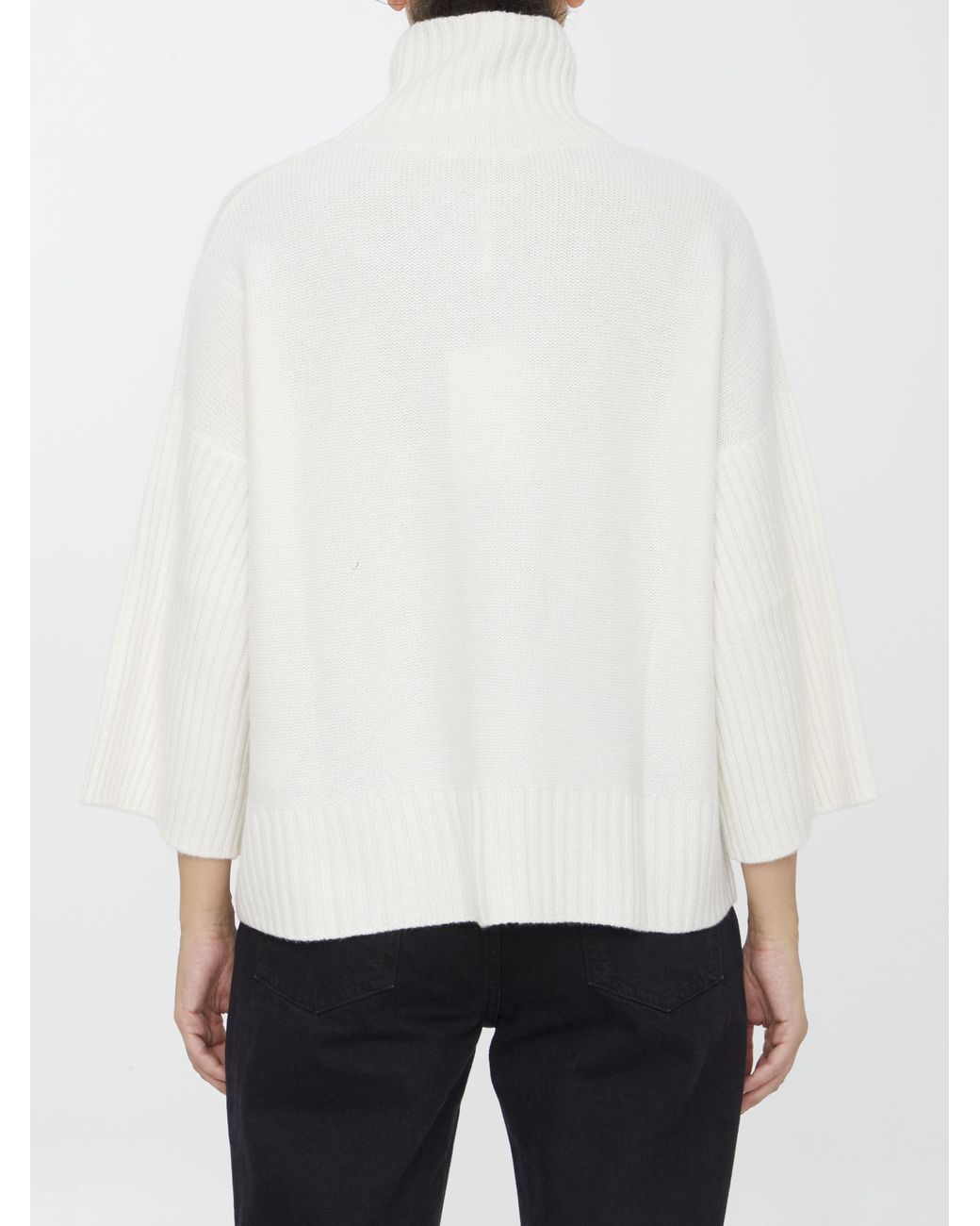 Max Mara White Okra Cashmere Jumper