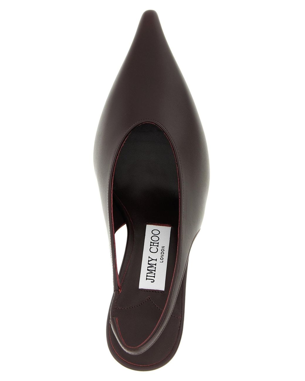 Jimmy Choo Brown Isa 80 Slingback Pointed-Toe Pumps