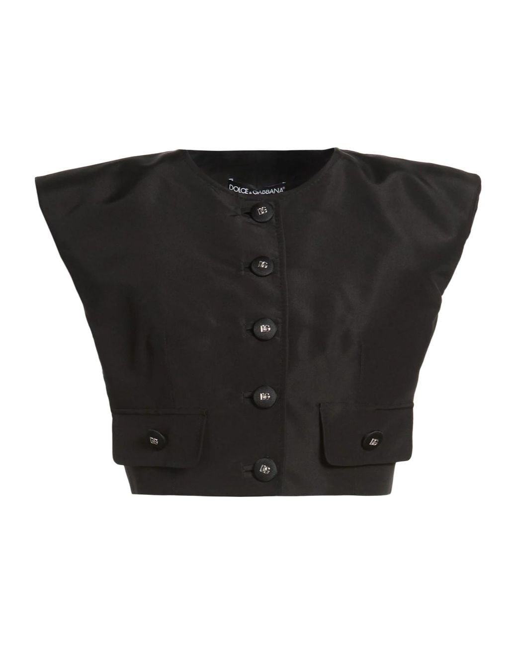 Dolce & Gabbana Black Solid Satin Jumpsuit
