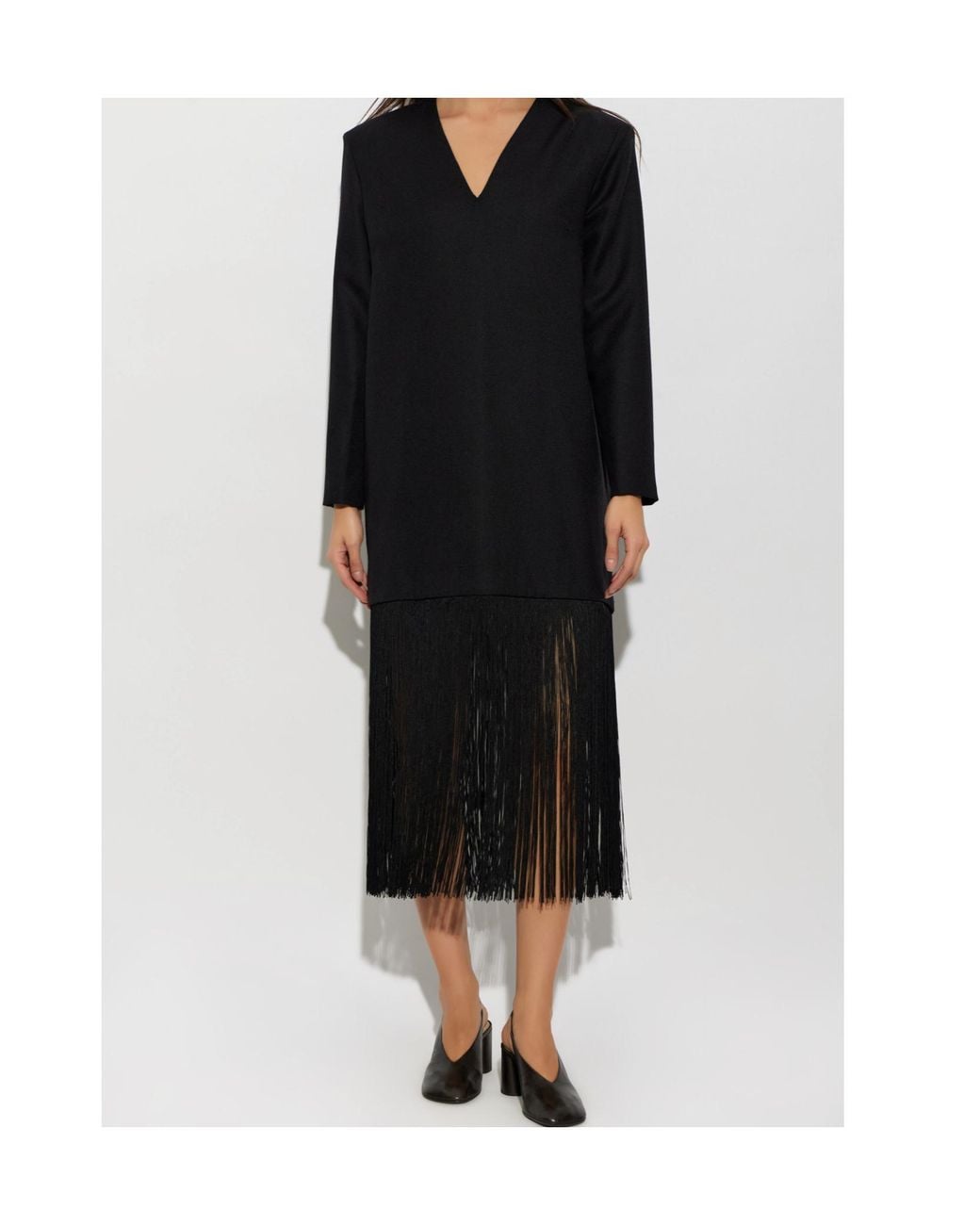 By Malene Birger Black Long-Sleeved Dress