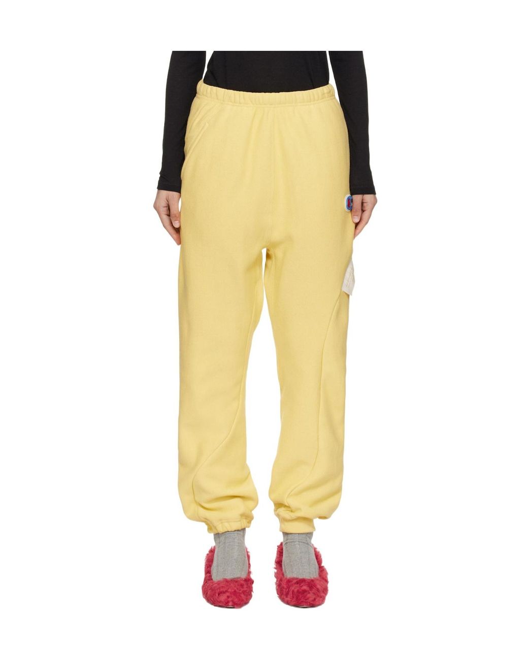 Undercover Yellow Cotton Blend Track Pants