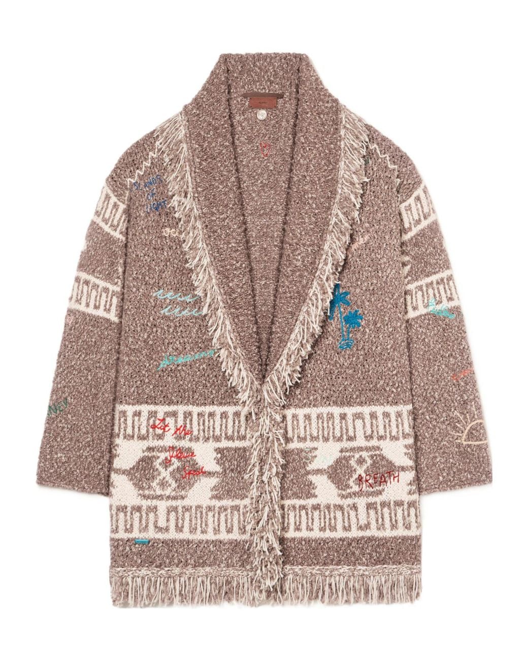 Alanui Multicolor Written By The Ocean Cardigan