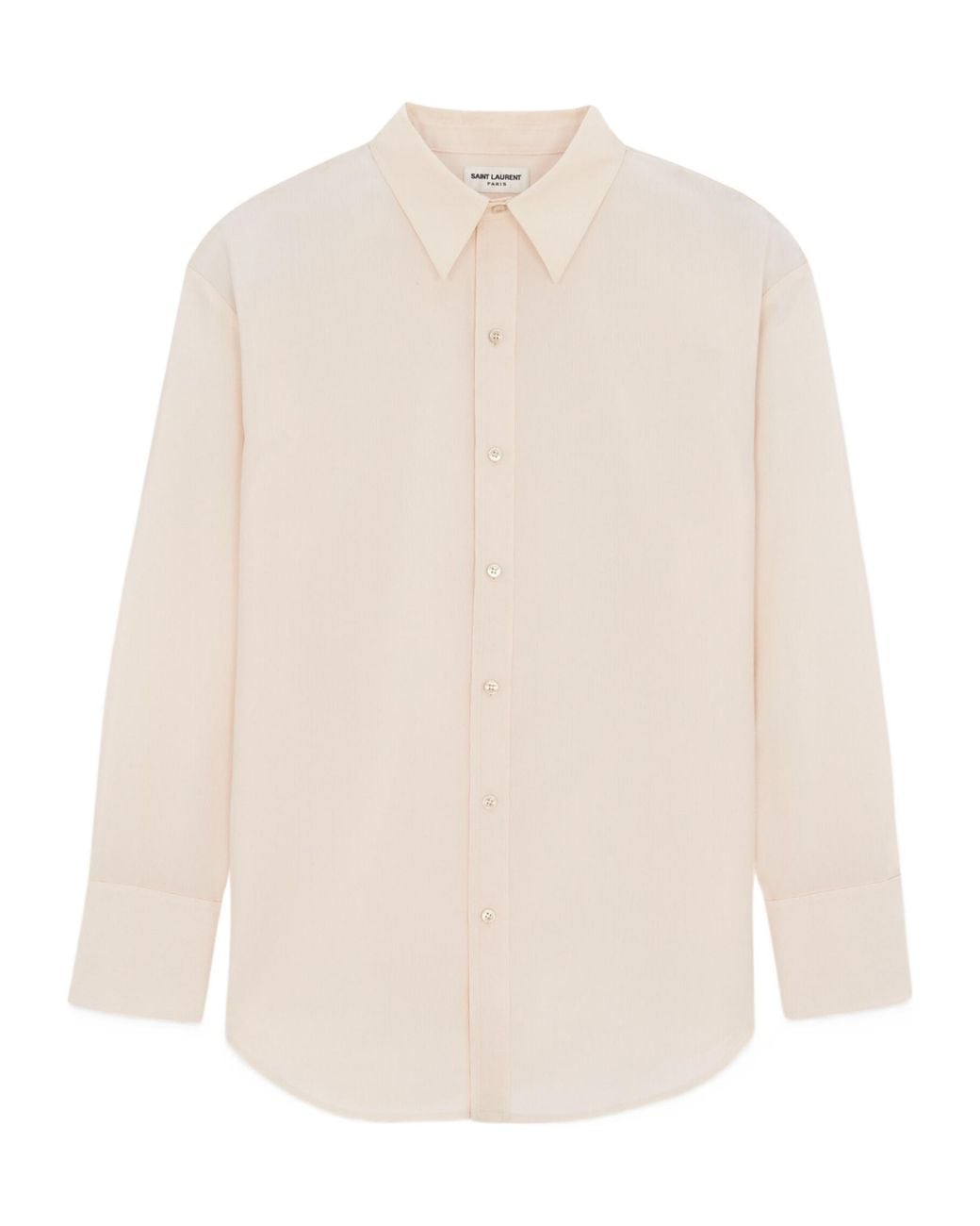 Saint Laurent White Oversized Buttoned Shirt for men