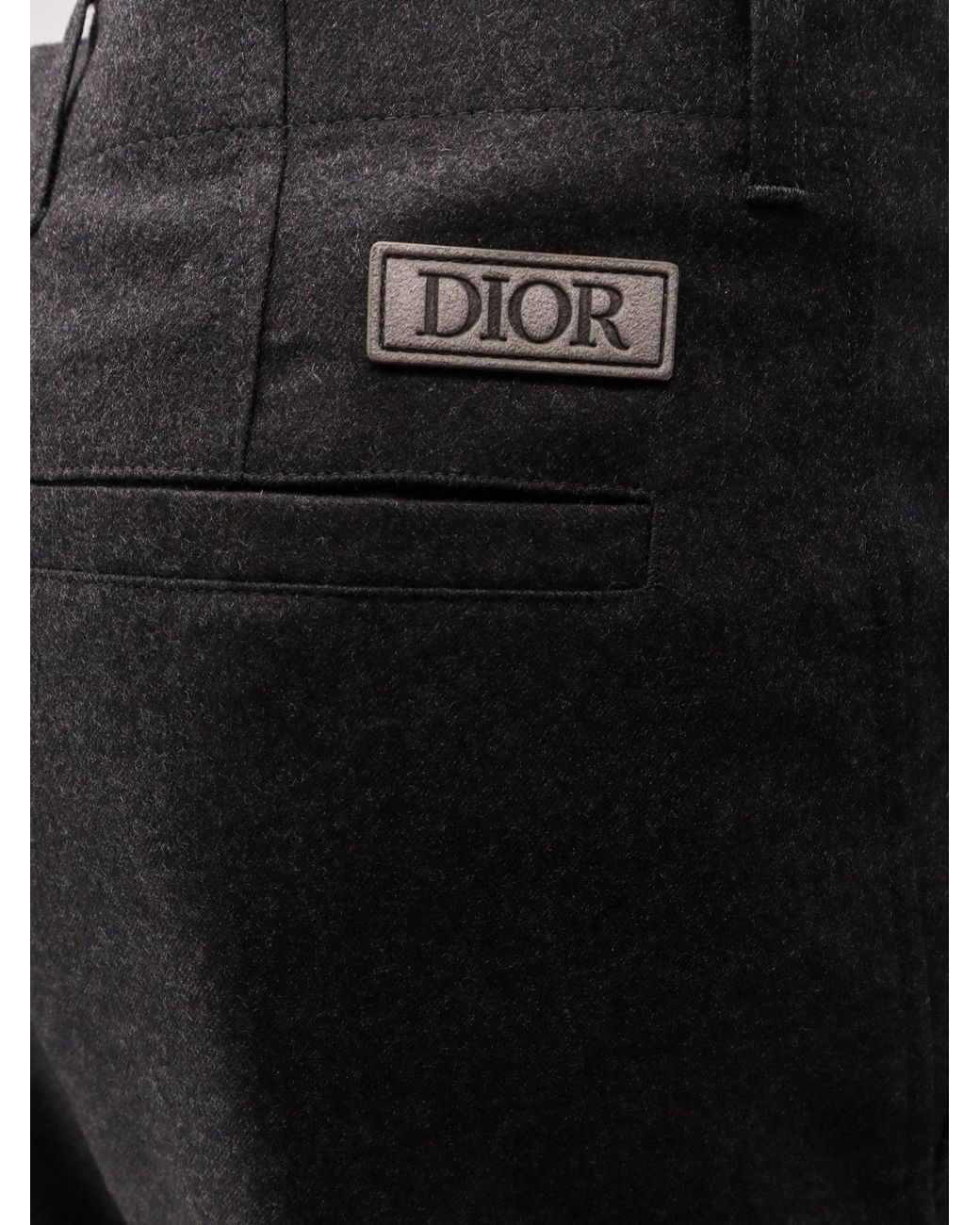 Dior Gray Icons Loose Pants for men