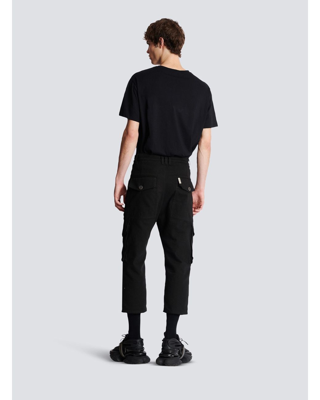 Balmain Black Cargo Trousers for men