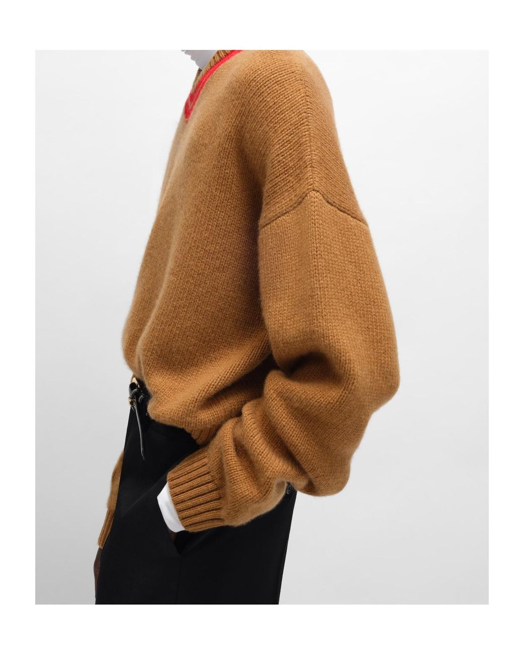 Céline Brown V-Neck Sweater for men