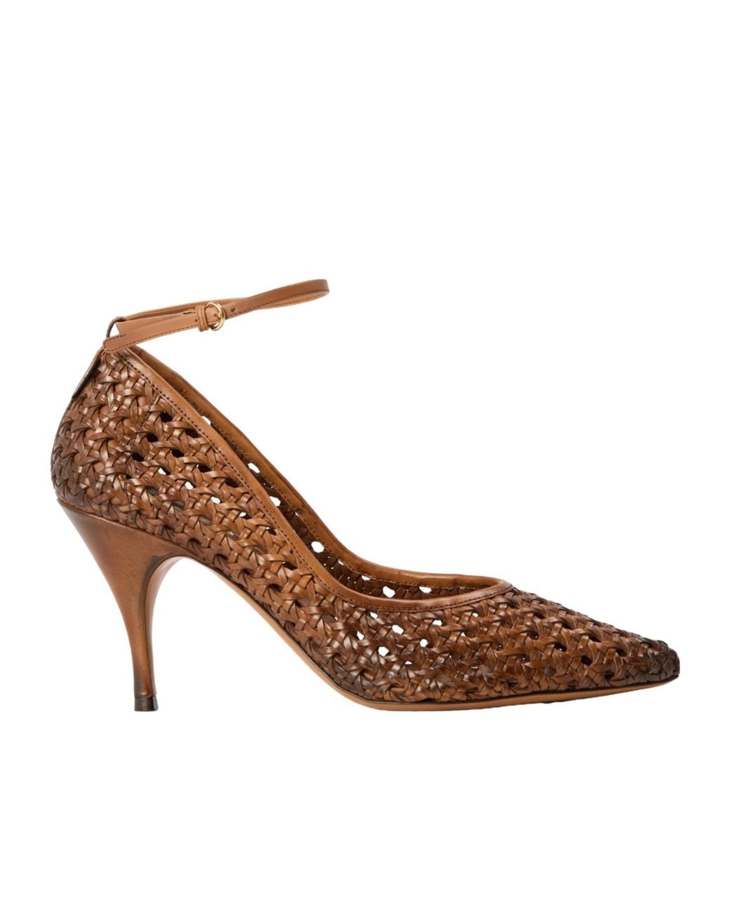 Miu Miu Brown Stiletto Court Shoes