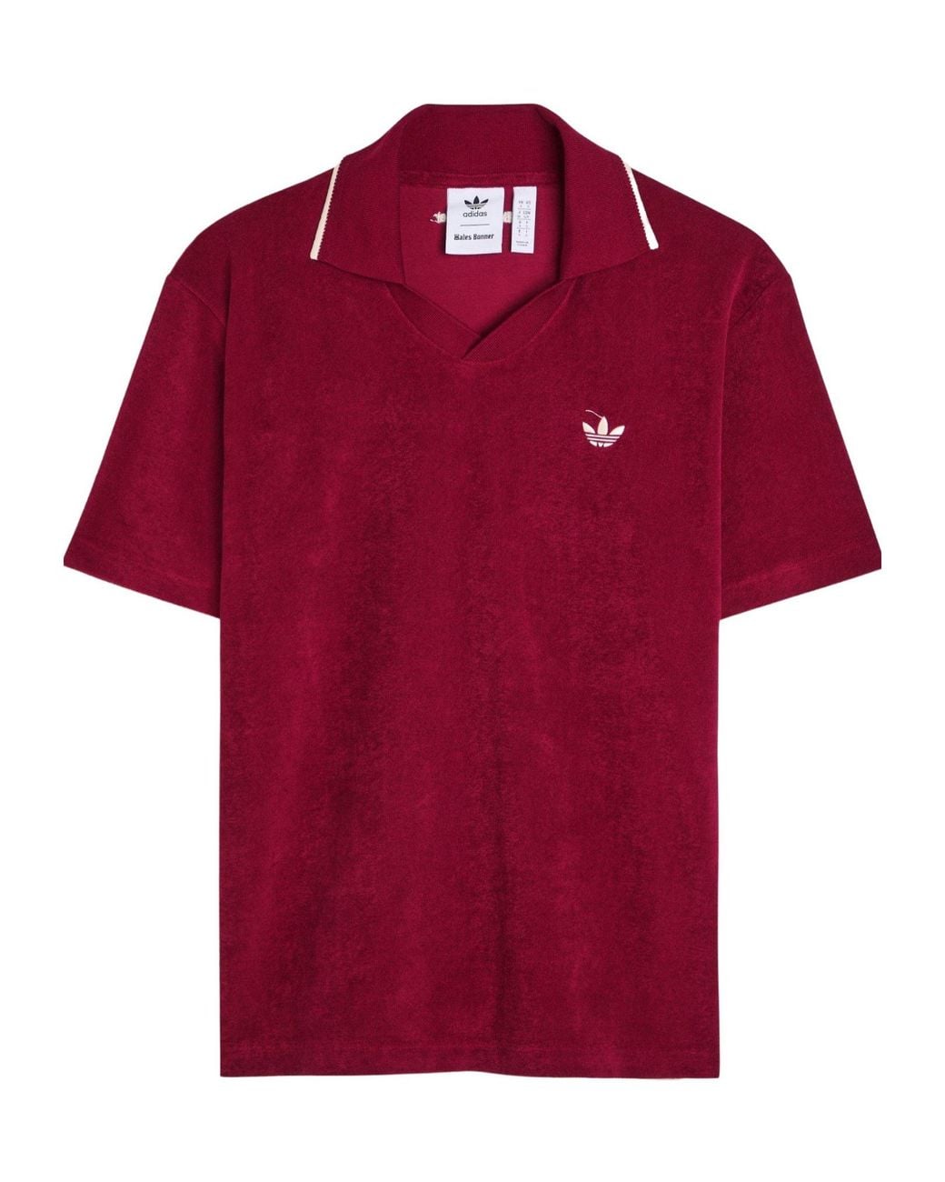Adidas Originals Red Cotton Polo Shirt