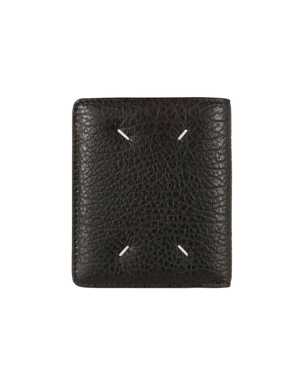 Maison Margiela Black Four Stitches Pocket Cardholder for men