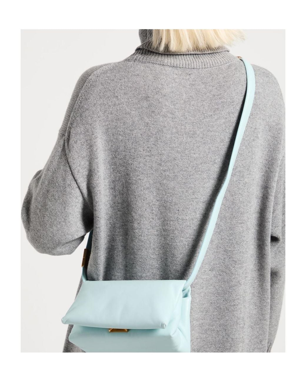 Marni Blue Versatile Premium Medium Solid Color Shoulder Bag