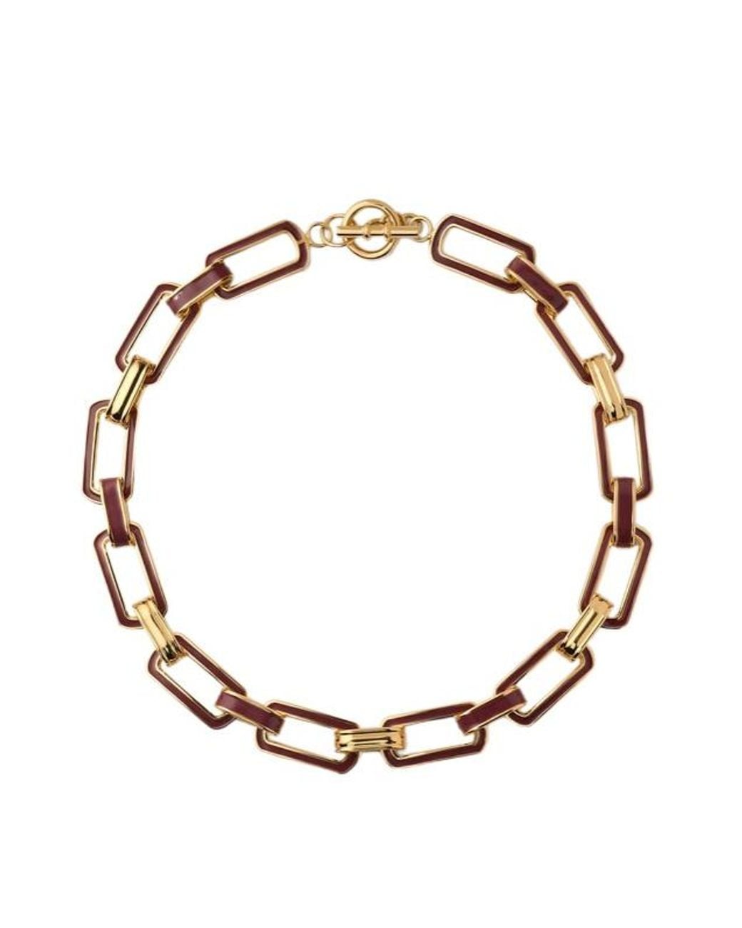 Loro Piana Metallic Link Chain Necklace