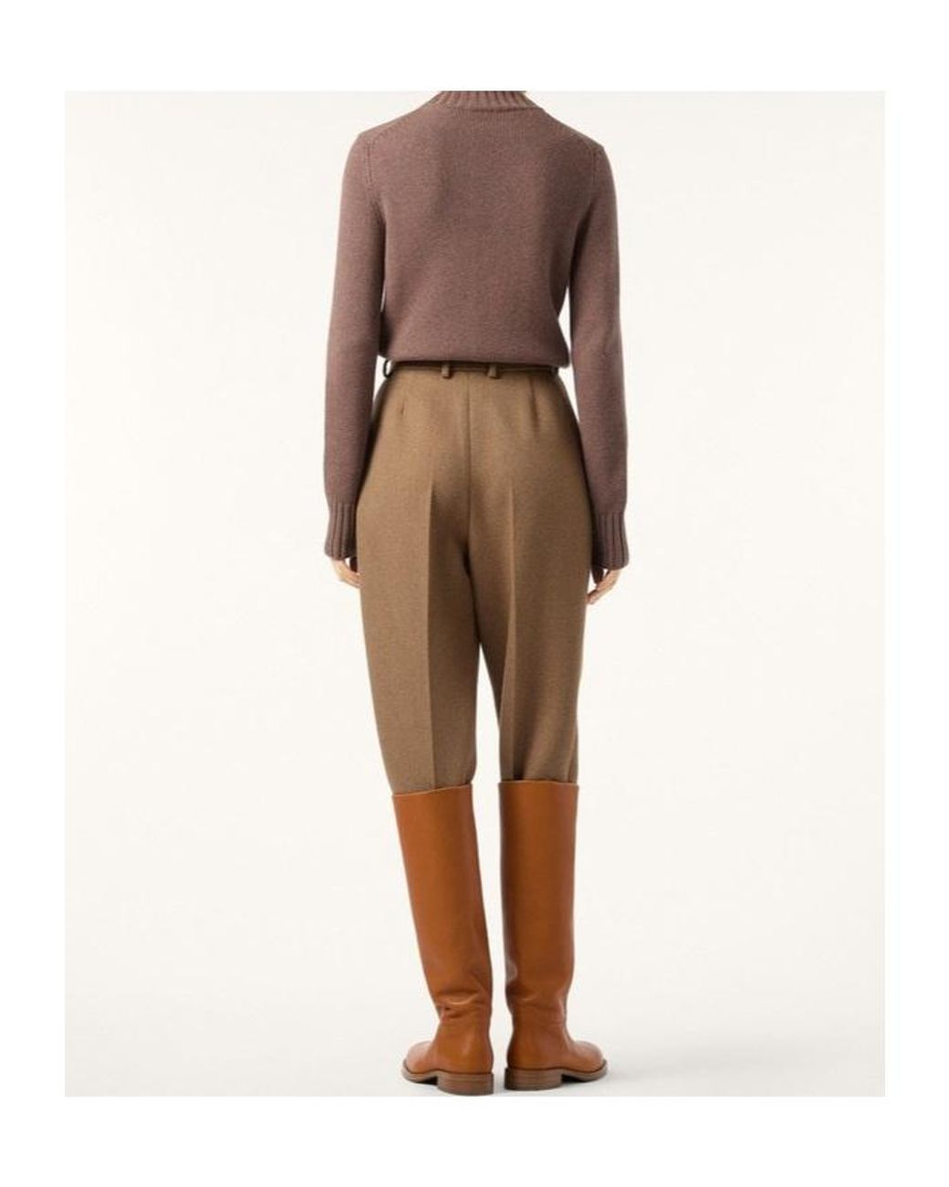 Loro Piana Natural Rodger Pleated Wool Trousers