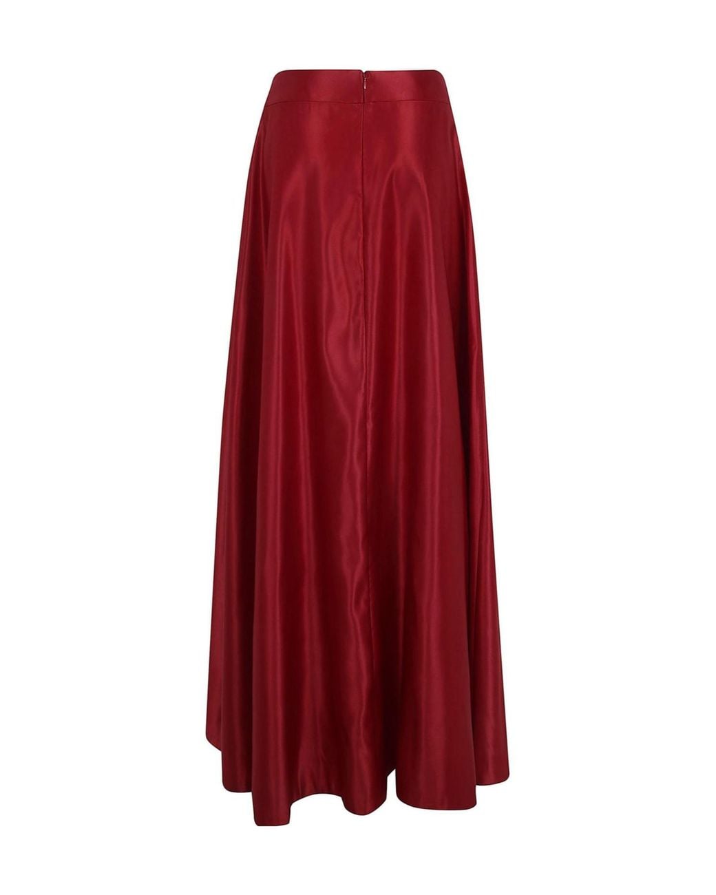 Ralph Lauren Red Lauren Satin A-Line Skirt