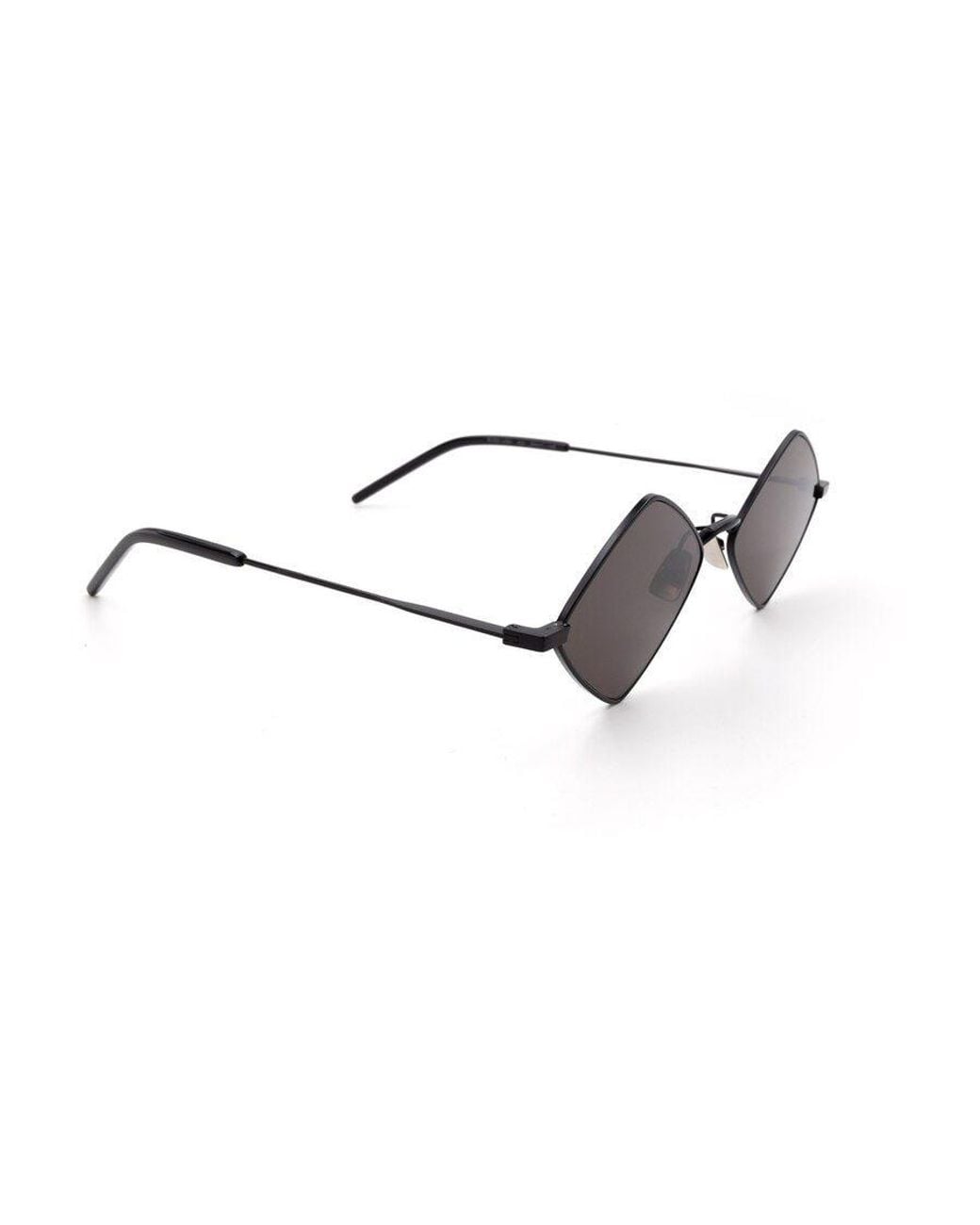 Saint Laurent White Eyewear Lisa Geometric Frame Glasses for men