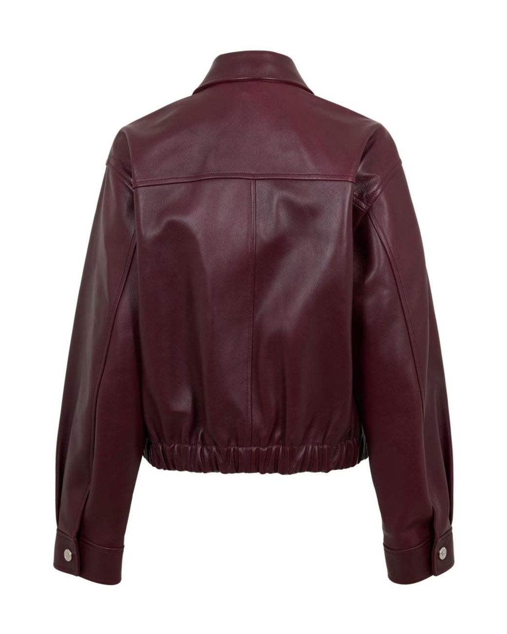 Versace Purple Zip Pocket Leather Jacket