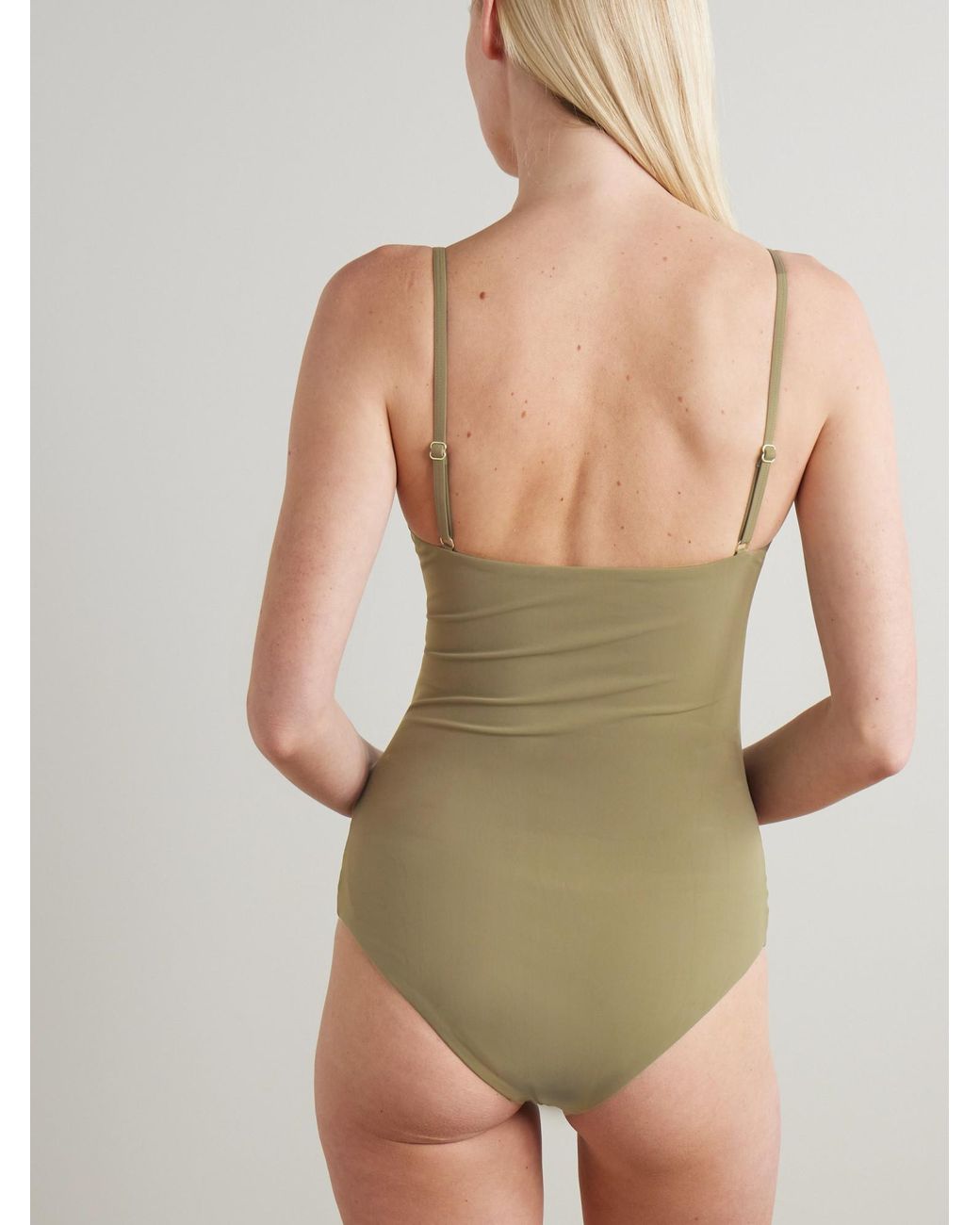 Christopher Esber Green Cutout Ring Swimsuit