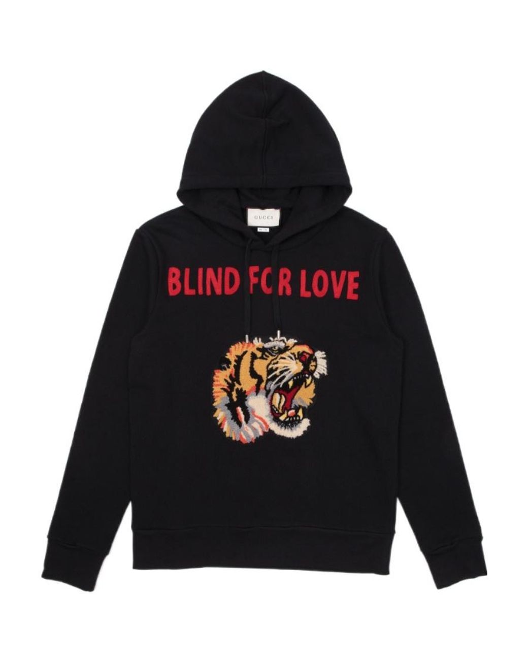Gucci Blue Logo Hooded Sweater for men