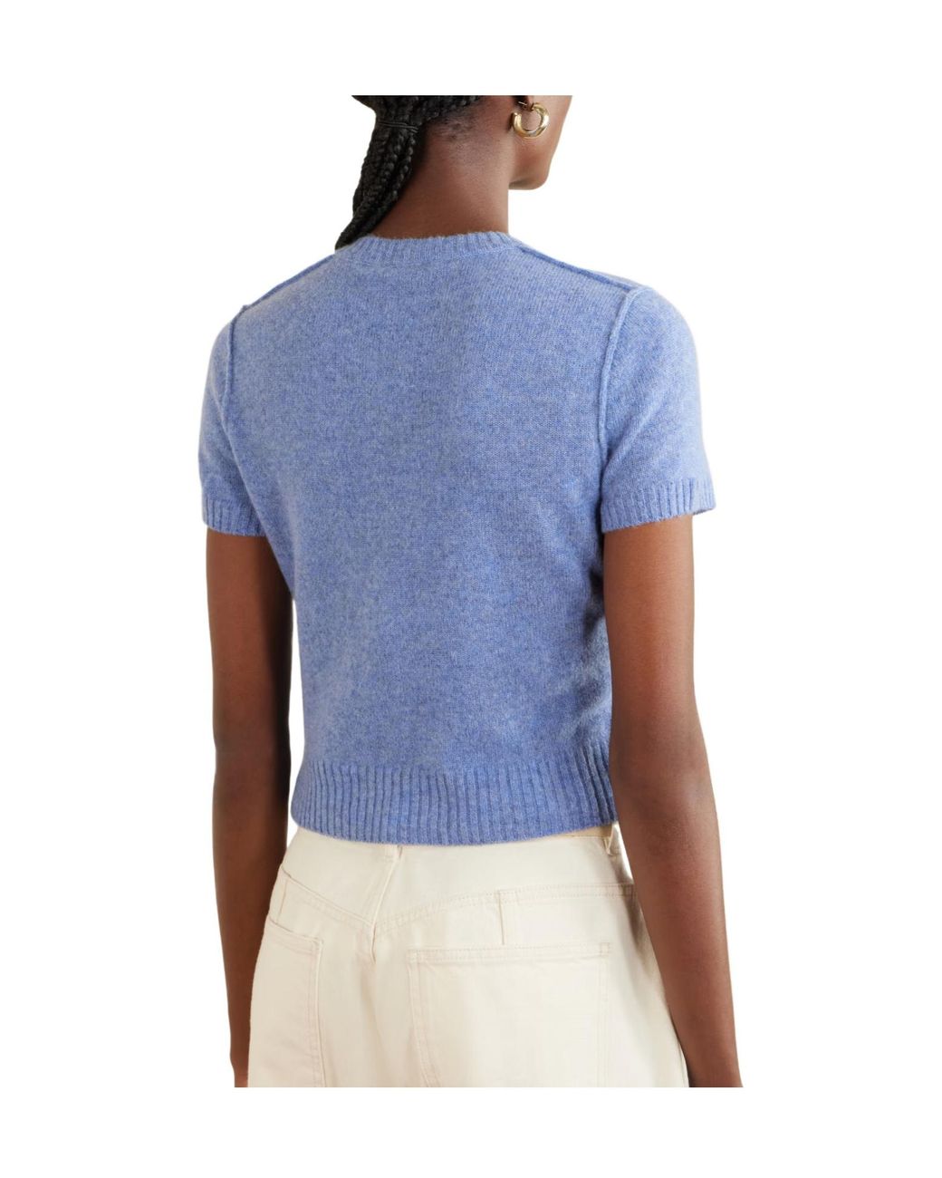 James Perse Blue Cashmere T-Shirt