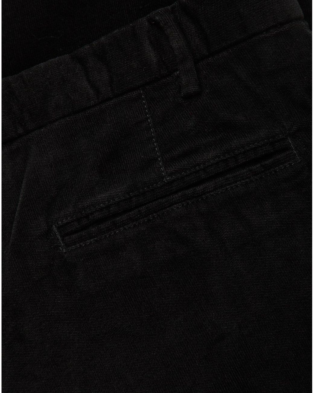 Armani Collezioni Black Straight Casual Pants for men