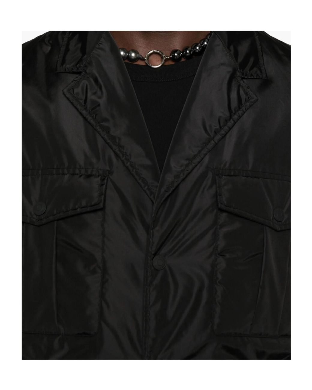 DSquared² Black Flap-Pocket Buttoned Jacket for men