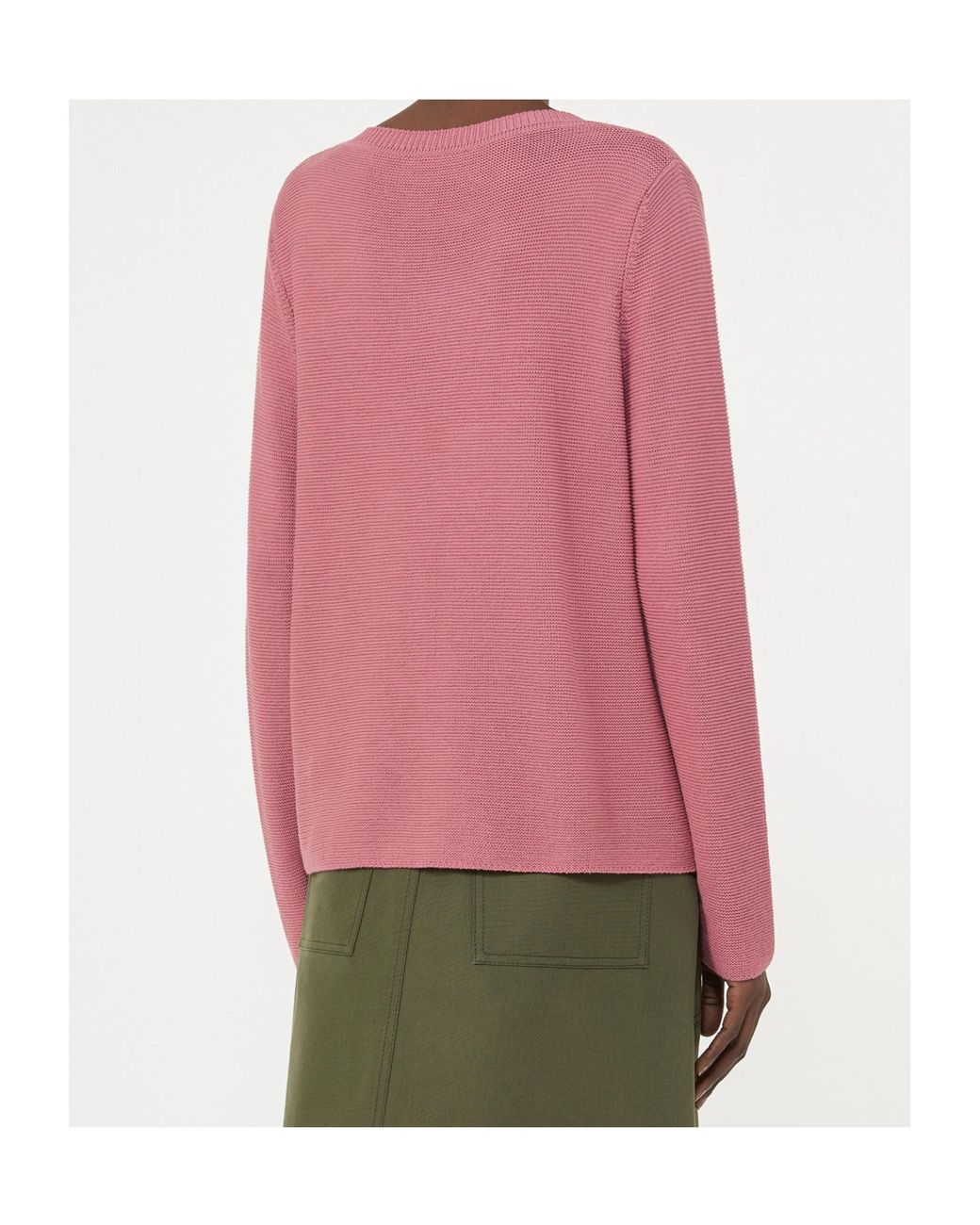 Weekend by Maxmara Pink Ago V-Neck Long-Sleeved Jumper