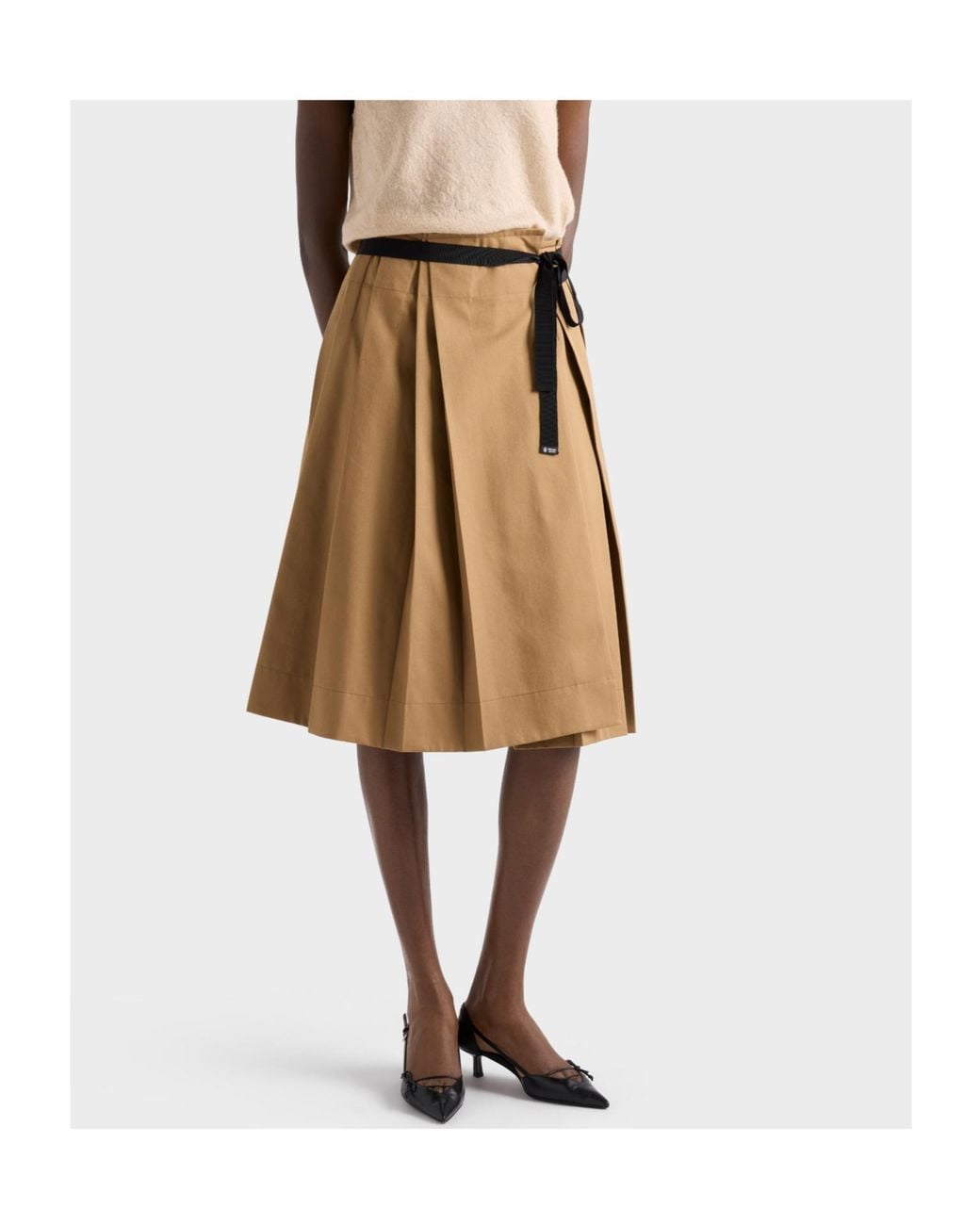 Prada Brown Gabardine Skirt