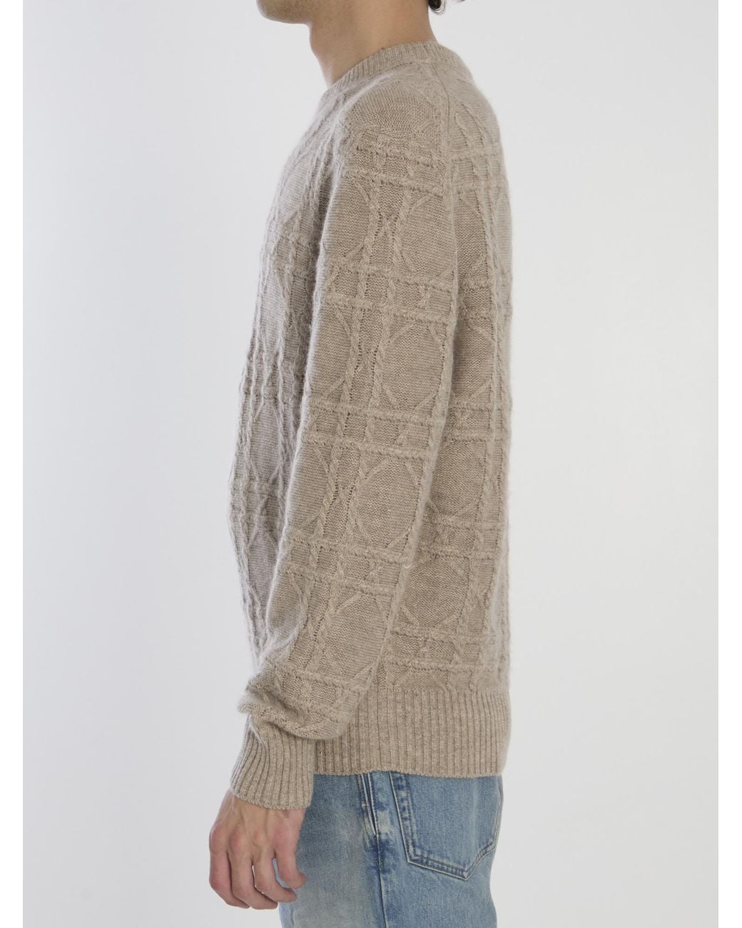 Dior Gray Homme Icons Cannage Jumper for men