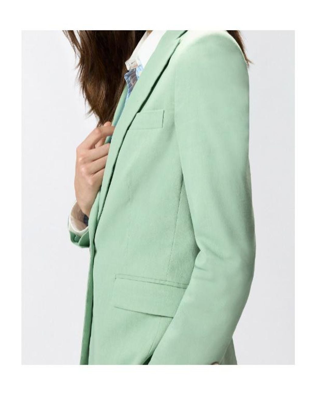 Pinko Green Button Blazer