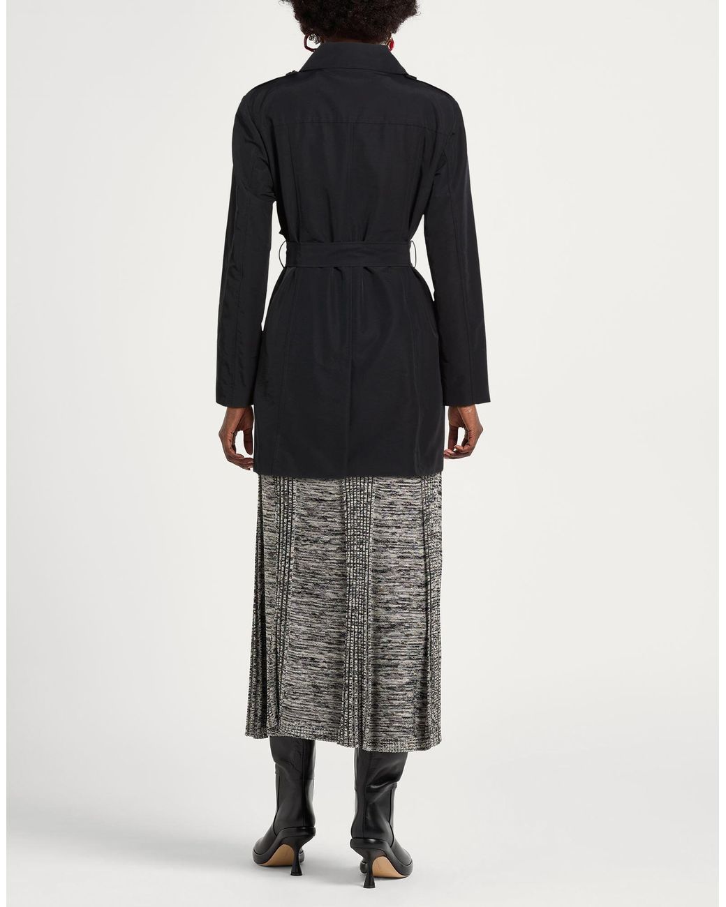 MAX&Co. Black Long Trench Coat