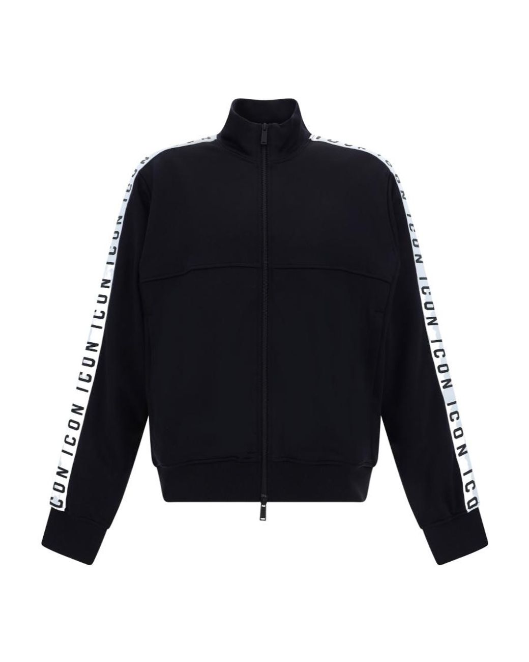 DSquared² Blue Logo Printed Zip-Up Sweatshirt for men