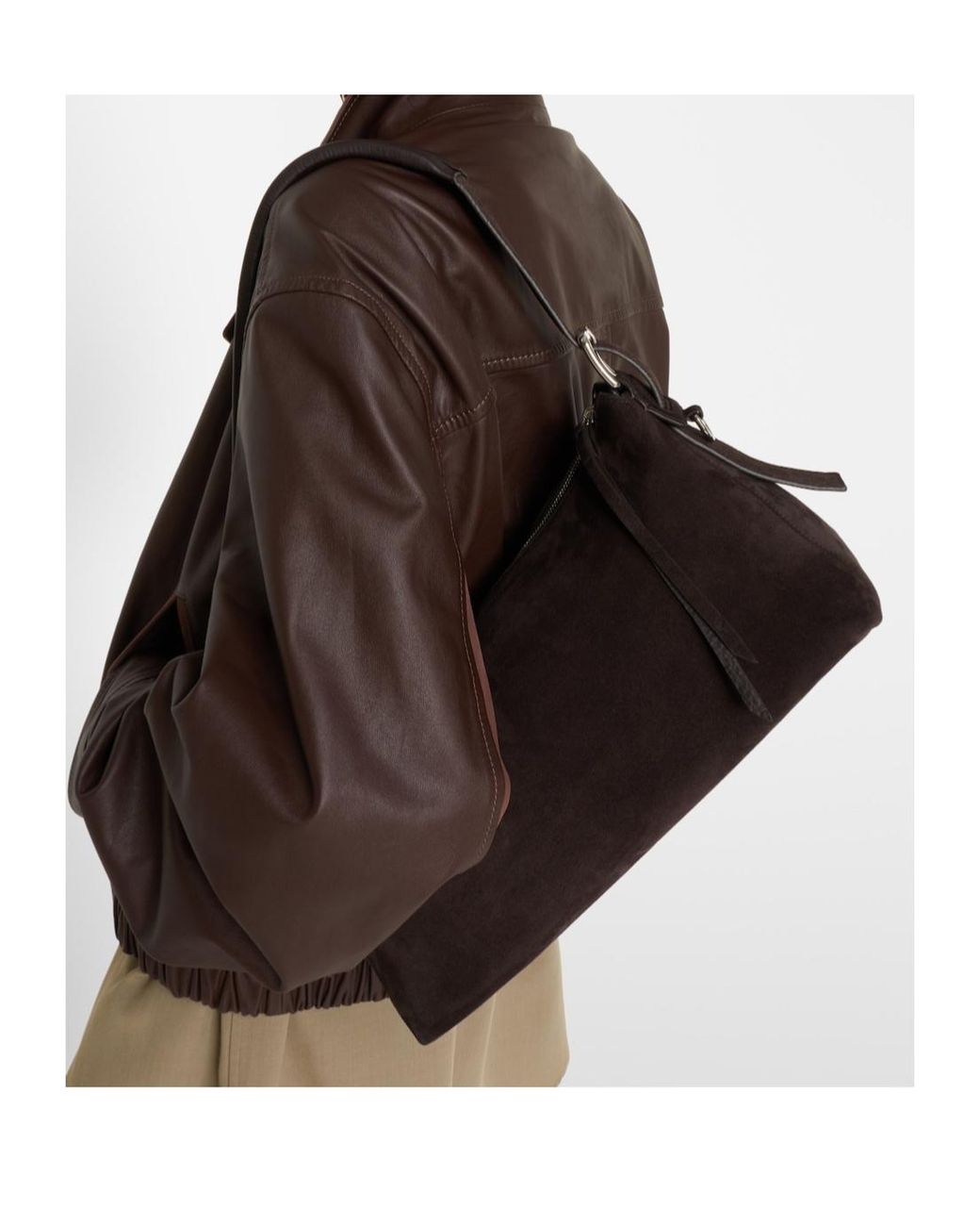 Lemaire Black Small Zippered Shoulder Bag