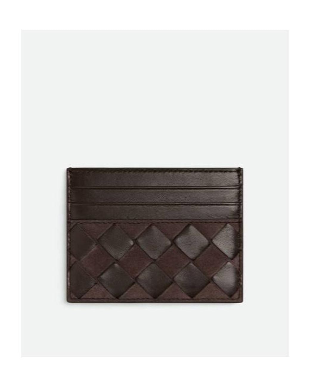 Bottega Veneta Black Intrecciato Credit Card Case