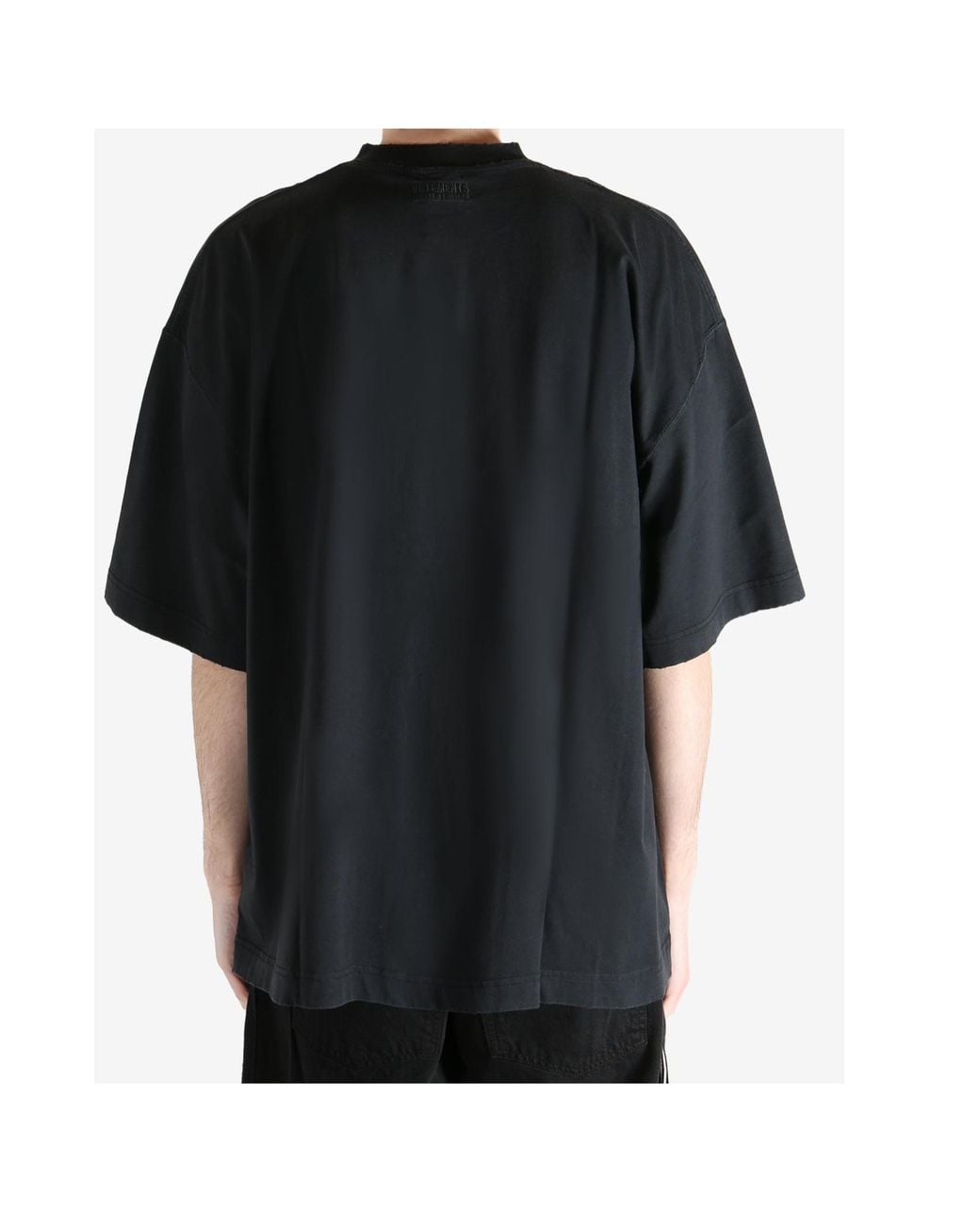Vetements Black Print T-Shirt for men