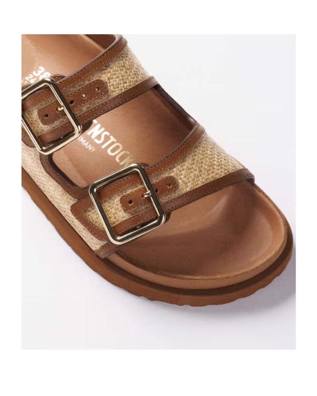 Birkenstock Brown Arizona Buckled Flat Sandals