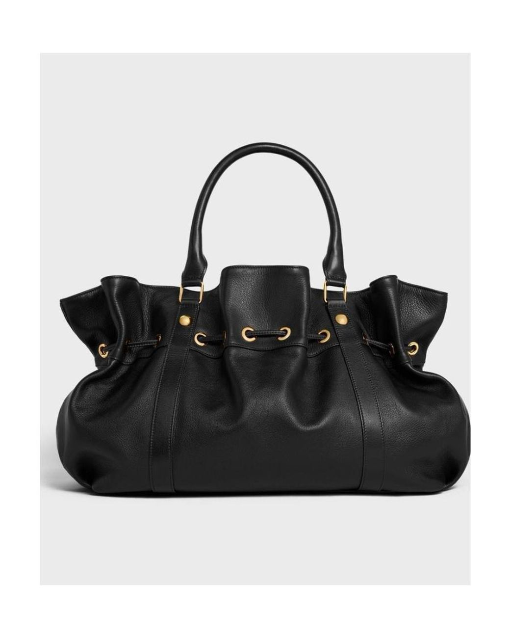Celine Medium Abbey Bag in Black | Lyst