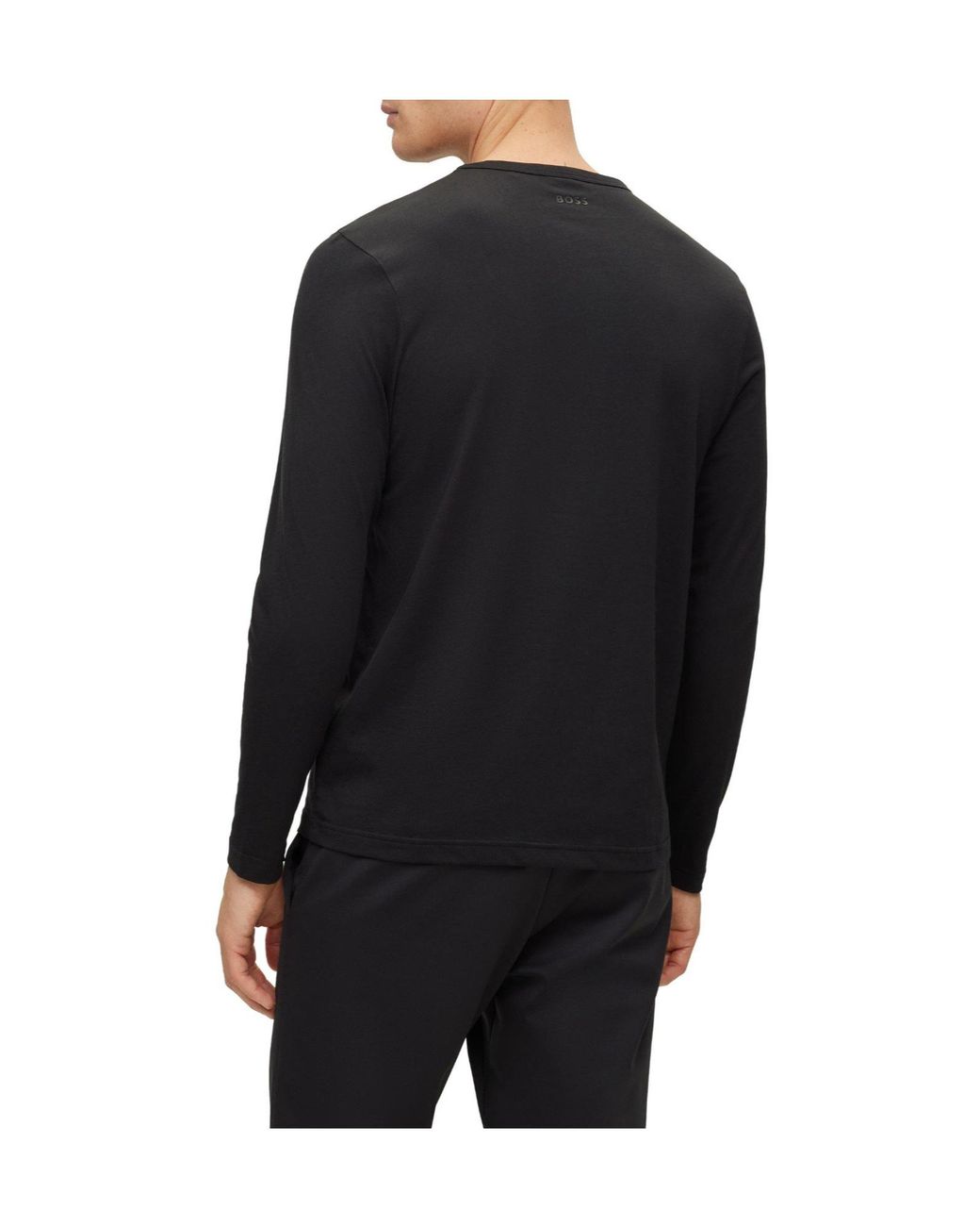 Boss Black Crew Neck Longsleeve Tee for men