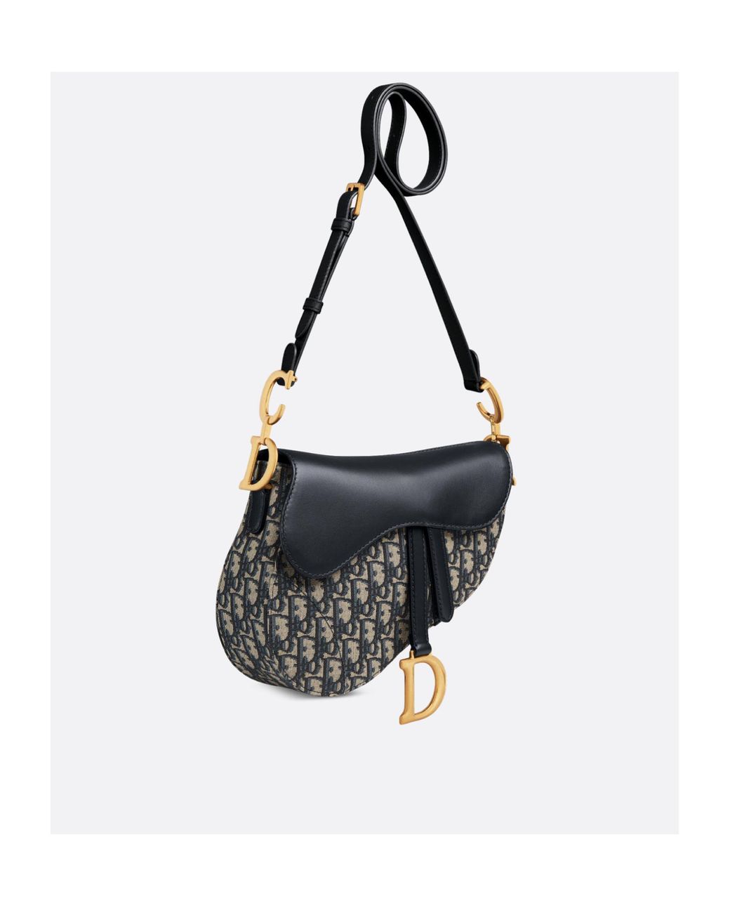 Dior Black Medium Flap Shoulder Bag