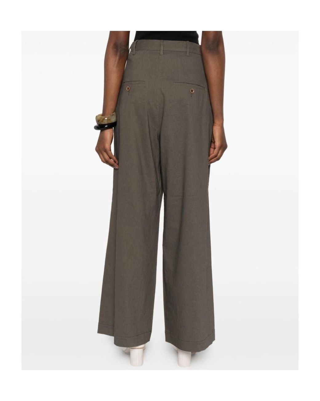 Uma Wang Gray Casual Pants With Belt Loops