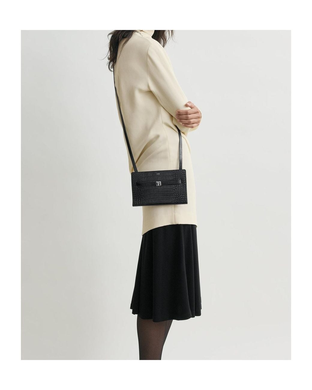 Totême Black Totême Belted Crossbody Bag