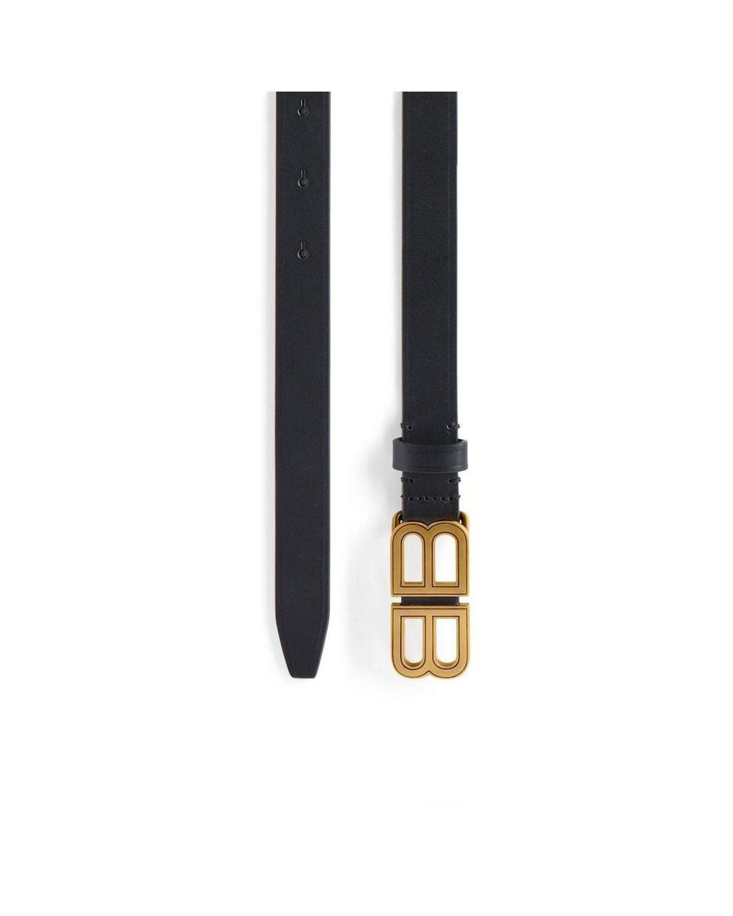 Balenciaga Blue Hourglass Bb Logo Buckle Belt
