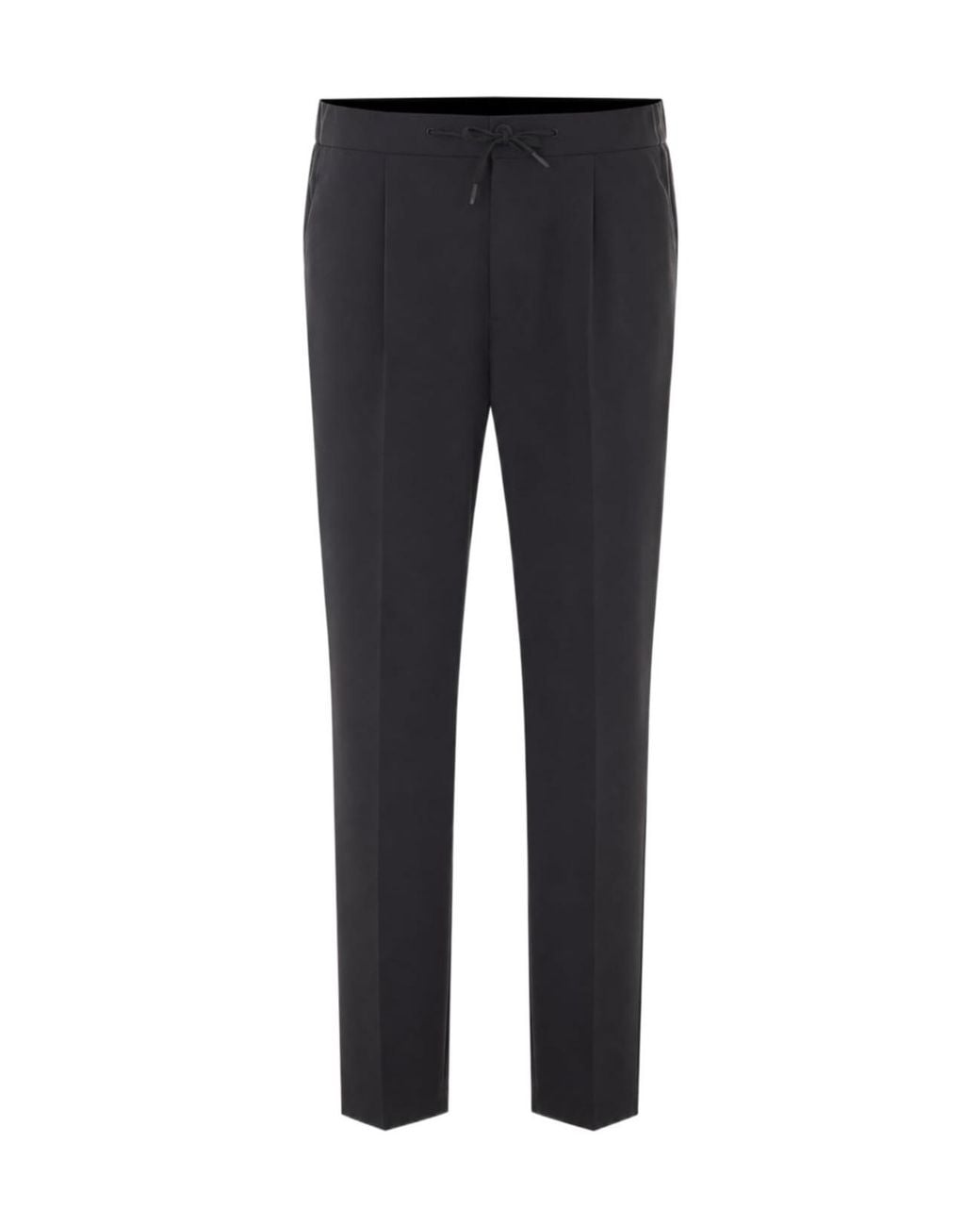 Herno Blue Drawstring Pleated Trousers for men