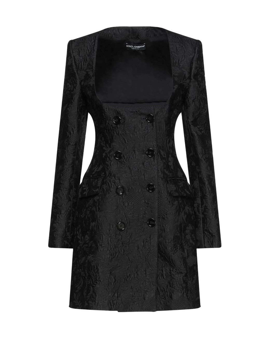 Dolce & Gabbana Black Minimalist Blazer Dress